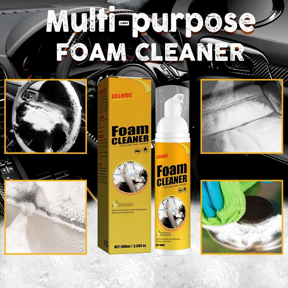 Multi-Functional Foam Cleaner For Leather Seat Supplies Decontamination