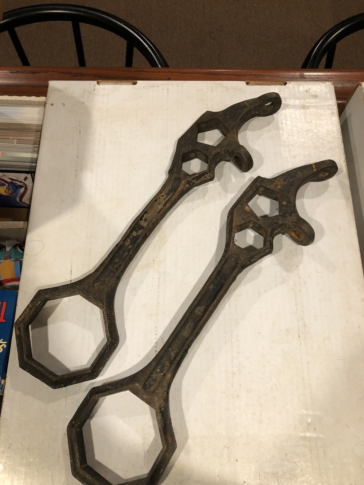 Antique Fire Truck Hydrant Wrenches. Solid Bronze! Over 100 Yrs Old!