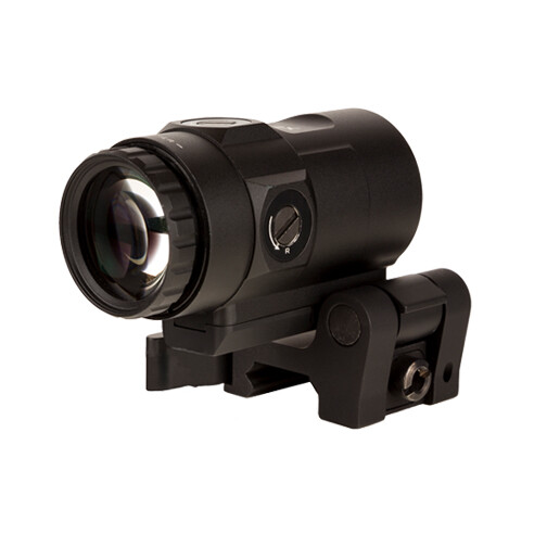 Trijicon 3X Magnifier w/ Adjustable Height Quick Release, Flip to Side Mount