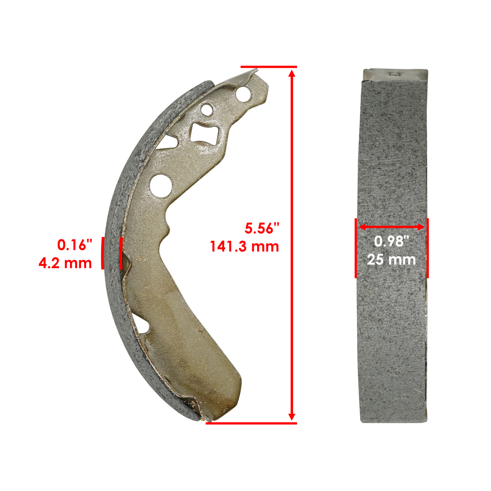 Brake Shoe W/Brake Cylinder For Kawasaki Mule 550 KAF300C 1997-04 07 Rear/Front