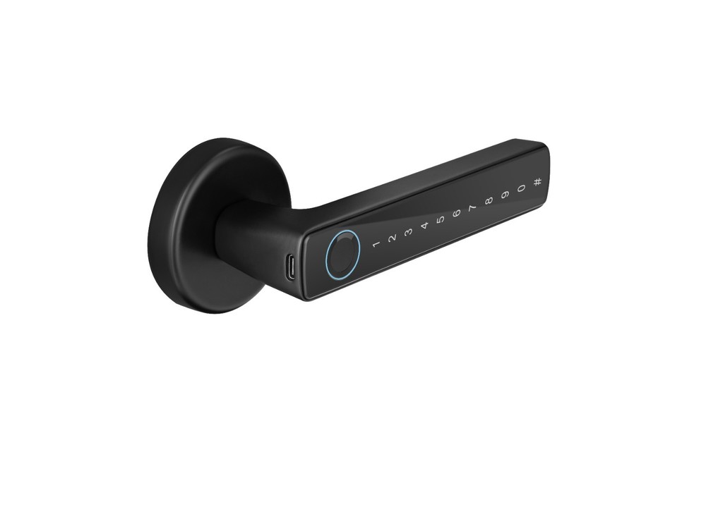 Smart Lock with Handle - Fingerprint Door Lock, Keyless Entry