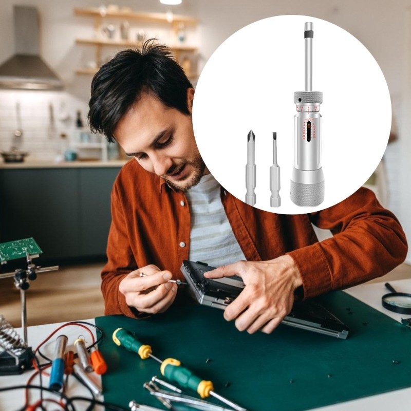 Multiple Torques Setting Screwdriver for Accuracy Engineering and Home Repairs