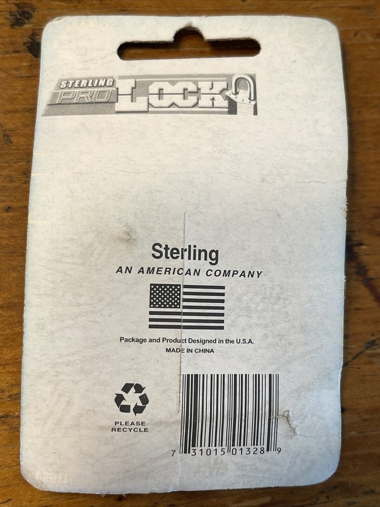 Sterling Solid Brass Padlock with 2 Keys New In Package