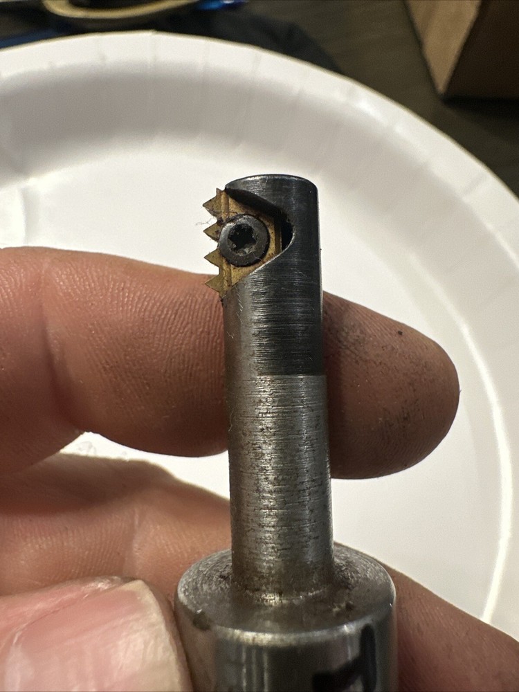 VARGUS INDEXABLE CARBIDE INSERT THREAD MILL CNC MILLING CUTTER 3/4” Vardex