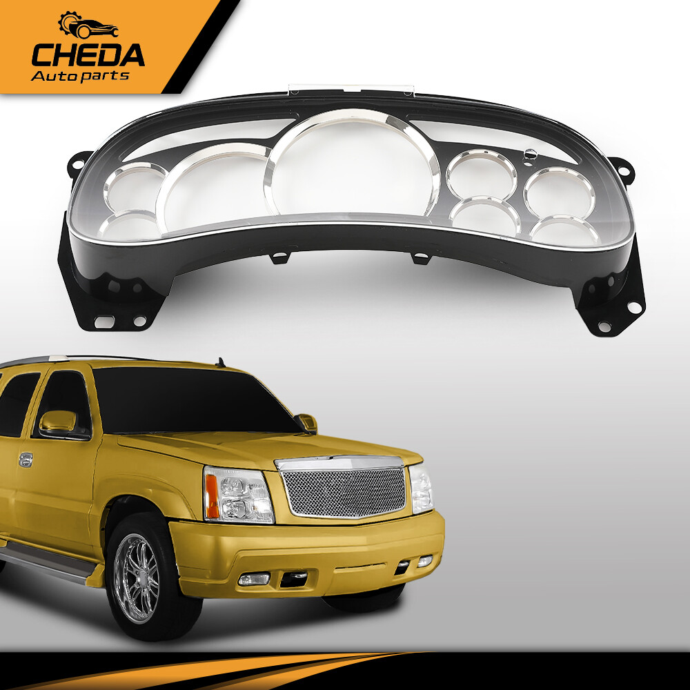 Gauge Cluster Lens Cover Chrome Ring Fit For 03 04 05 06 GM Trucks SUVs Escalade