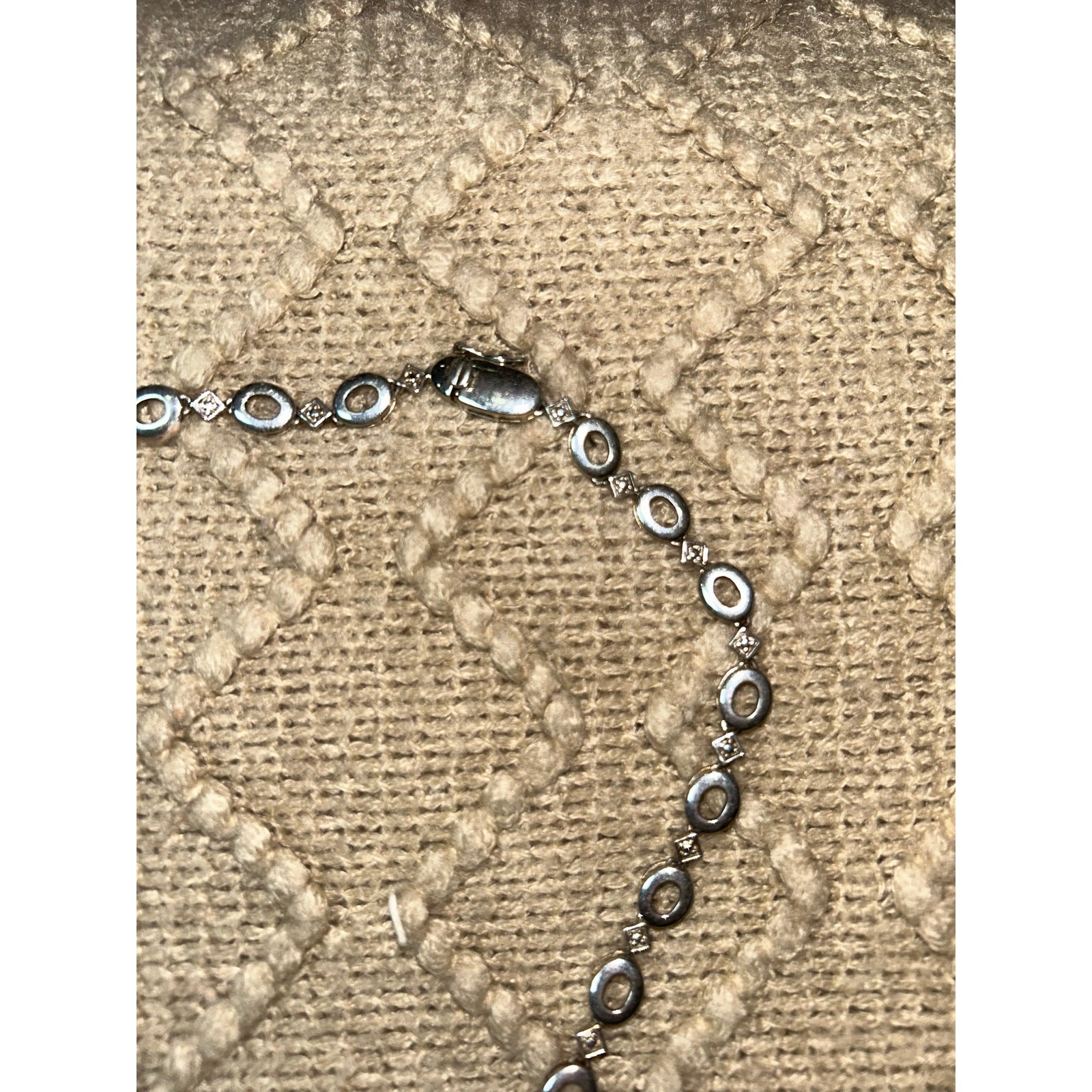 Ross & Simon’s 925 sterling silver made in China light blue stones Necklace