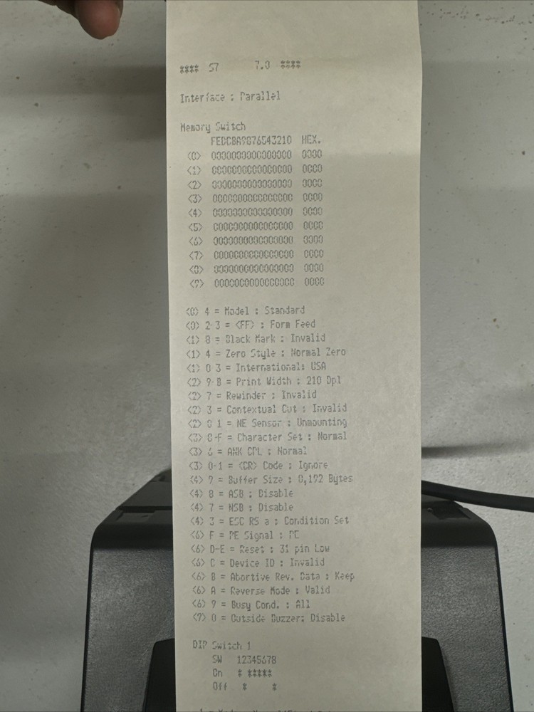 STAR SP700 SP742 Dot Matrix POS Receipt Printer Parallel Interface-TESTED