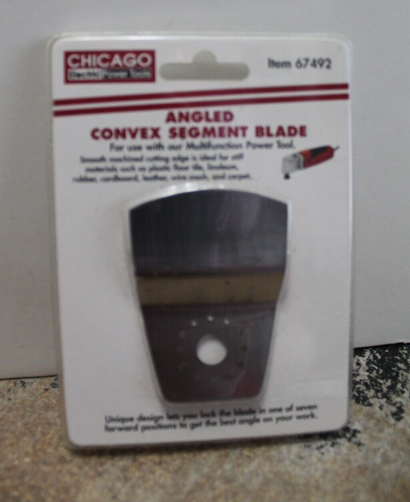 CHICAGO Electric Power Tools ANGLED CONVEX SEGMENT BLADE #67492 NEW