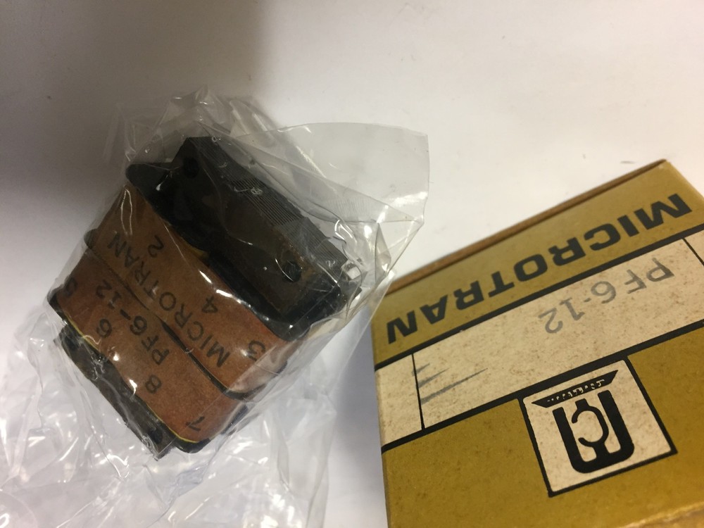 PF6-12 MICROTRAN LOW PROFILE  TRANSFORMER 6.3 CT 9.0A  NOS