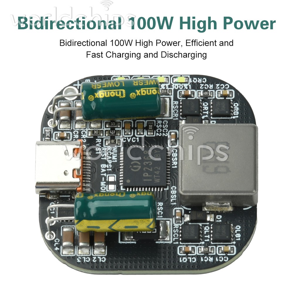 IP2368 Bidirectional Charging Discharging Module PD100W Boost-Buck Fast Charging