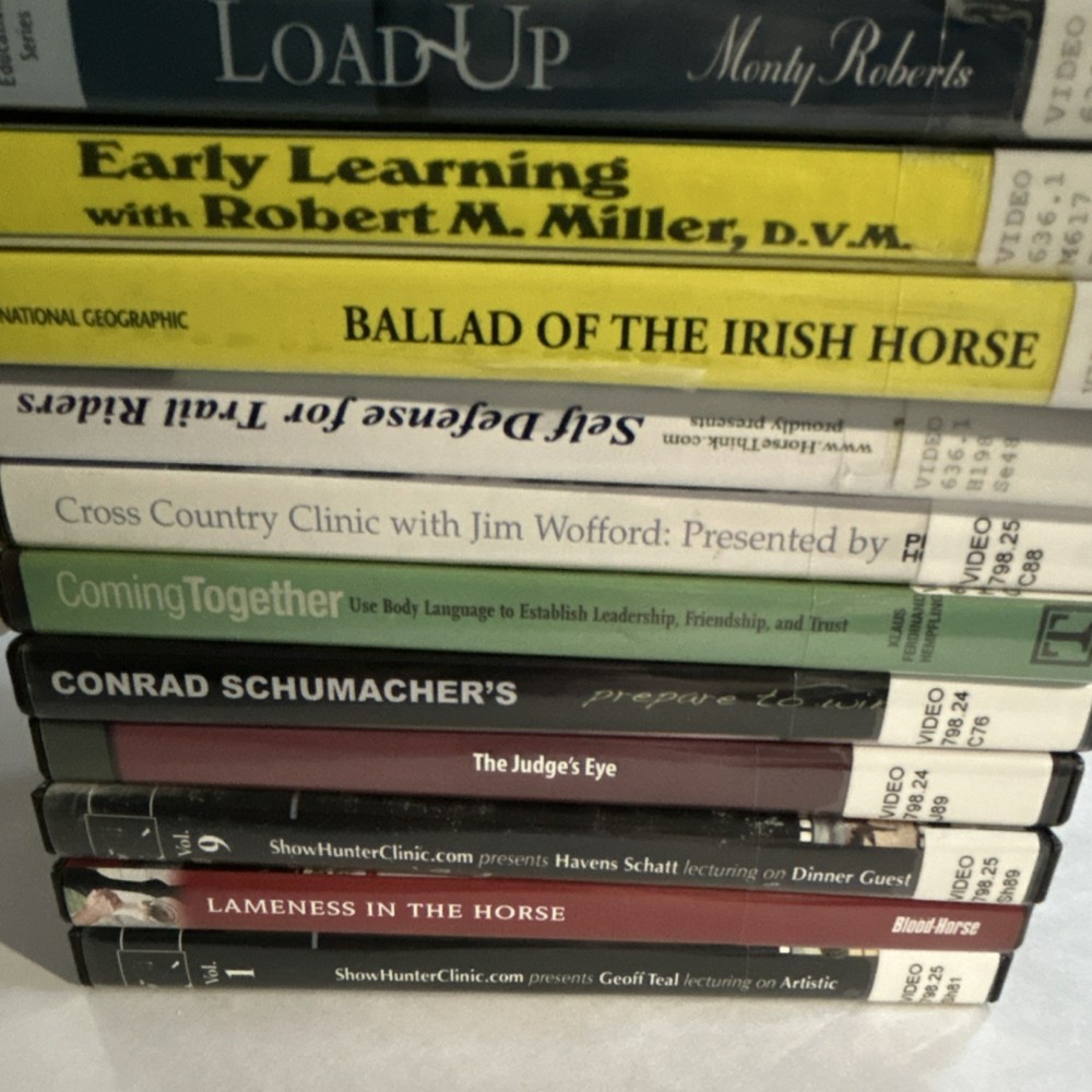 RARE Horse training lot. Ex library