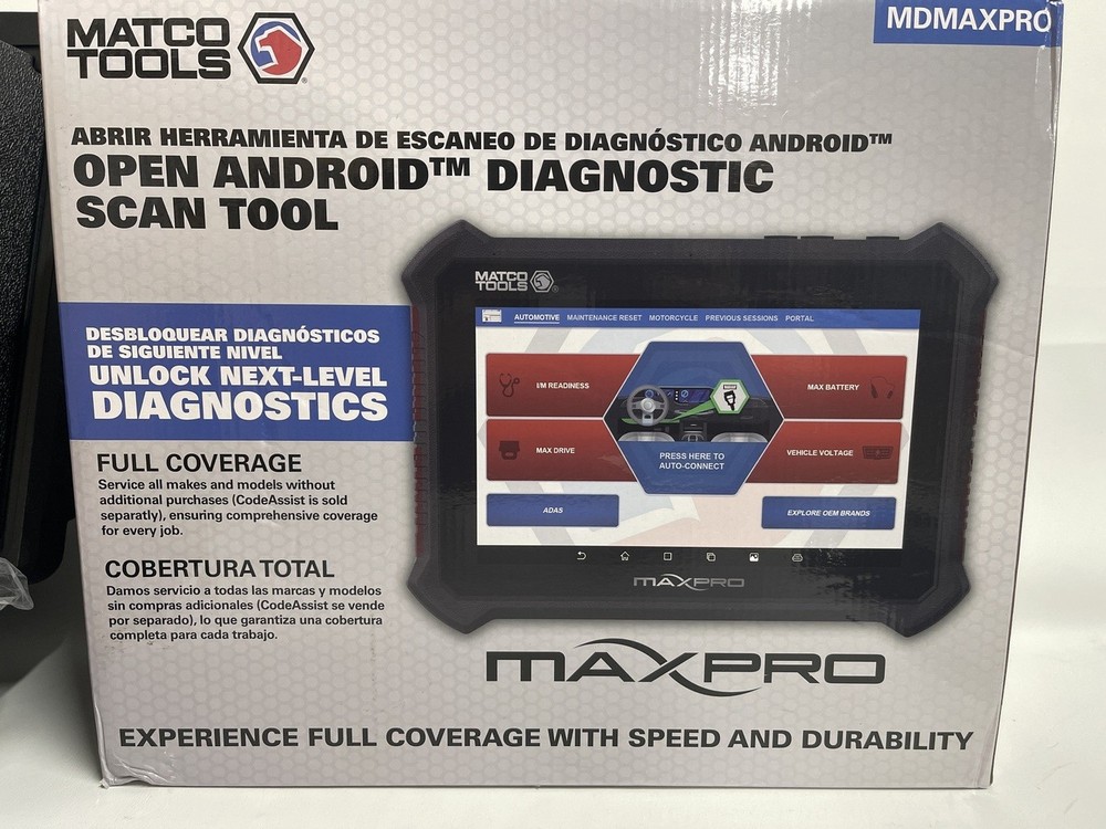 Matco Tools Model MDMAXPRO Scanner w/Case and Box
