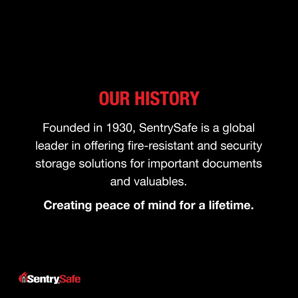 SentrySafe Fireproof and Waterproof Safe, Folder and Document Box with Key Lock