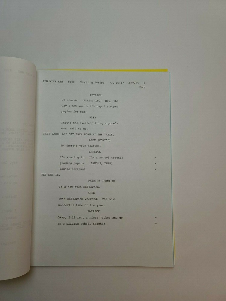 I'M WITH HER / Jack Burditt 2003 TV Script, Robert Englund "All About Evil"