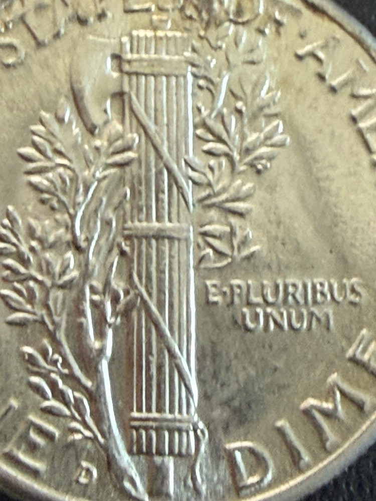 1945 D Mercury Dime BU Full Bands
