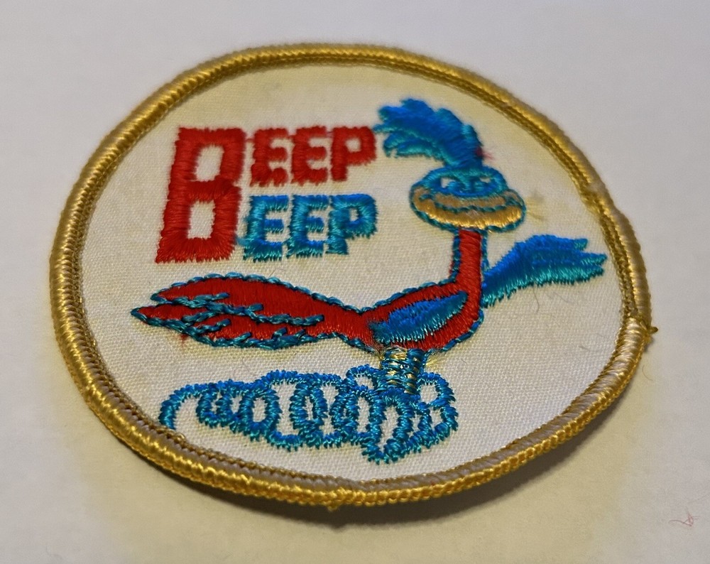 Vintage Roadrunner Beep Beep Patch 1970’s Very Good Condition