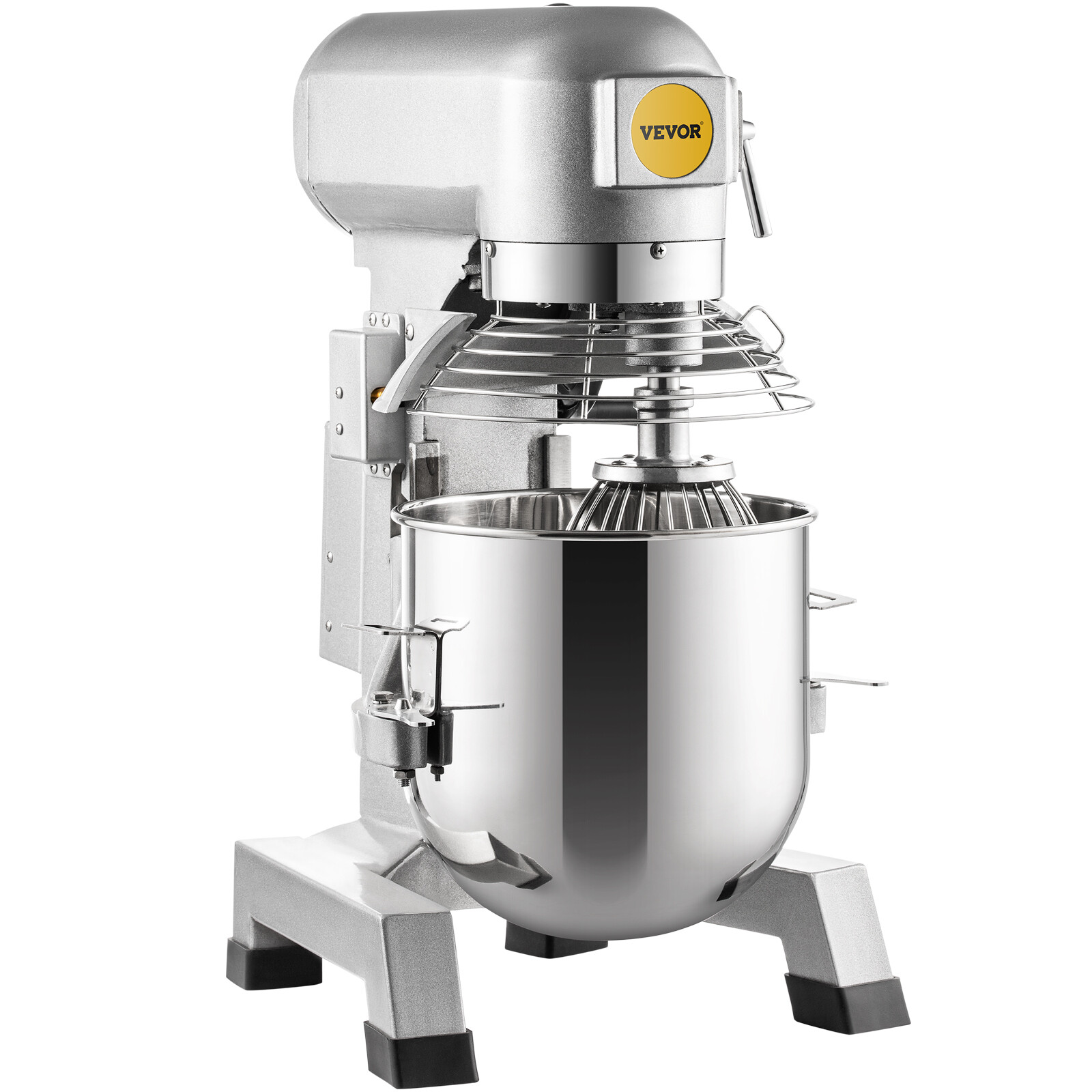VEVOR Commercial Food Mixer 15Qt Dough Mixer 3 Speeds Electric 30 Minute Timer