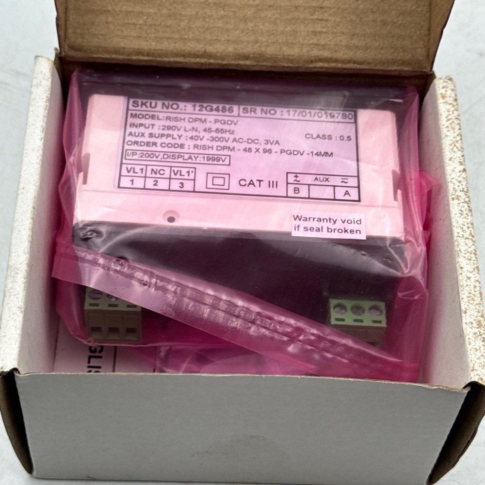 Digital Panel Meter Digital Panel Meter, AC Volt DPMPGDV 12G486