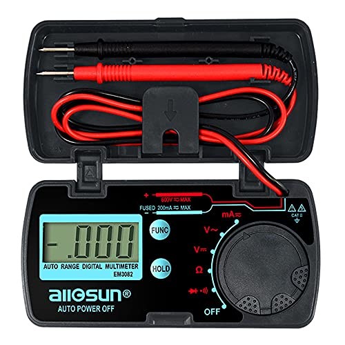 Mini Folding Digital Multimeter Automotive Tester AC DC Volt AMP Auto Range