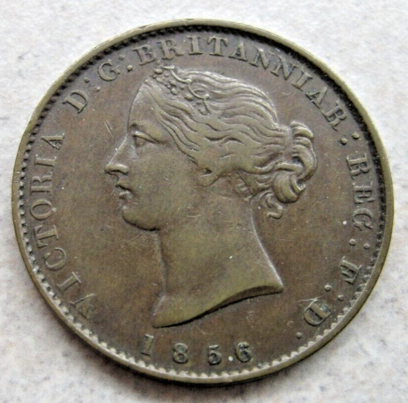 1856 NOVA SCOTIA Half Penny Token.  SHARP!