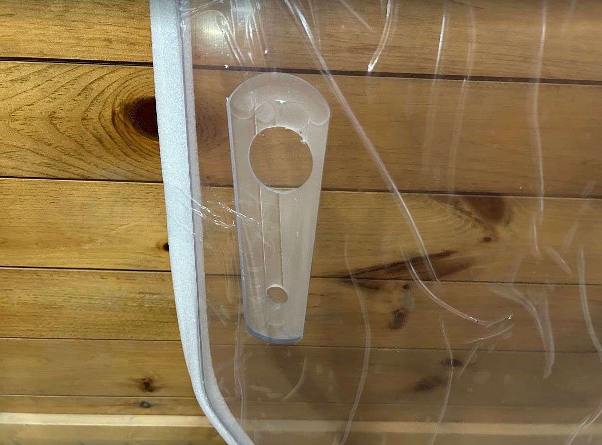 1/2" John Deere P Series Skid Steer Door Poly Lexan Mulcher Mower Windshield