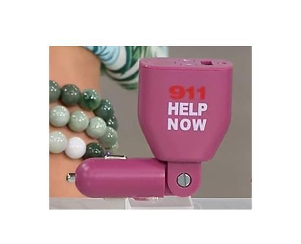 911 Help Now Auto Rescue Tool For Vehicles with 2-Way Talking, Mauve