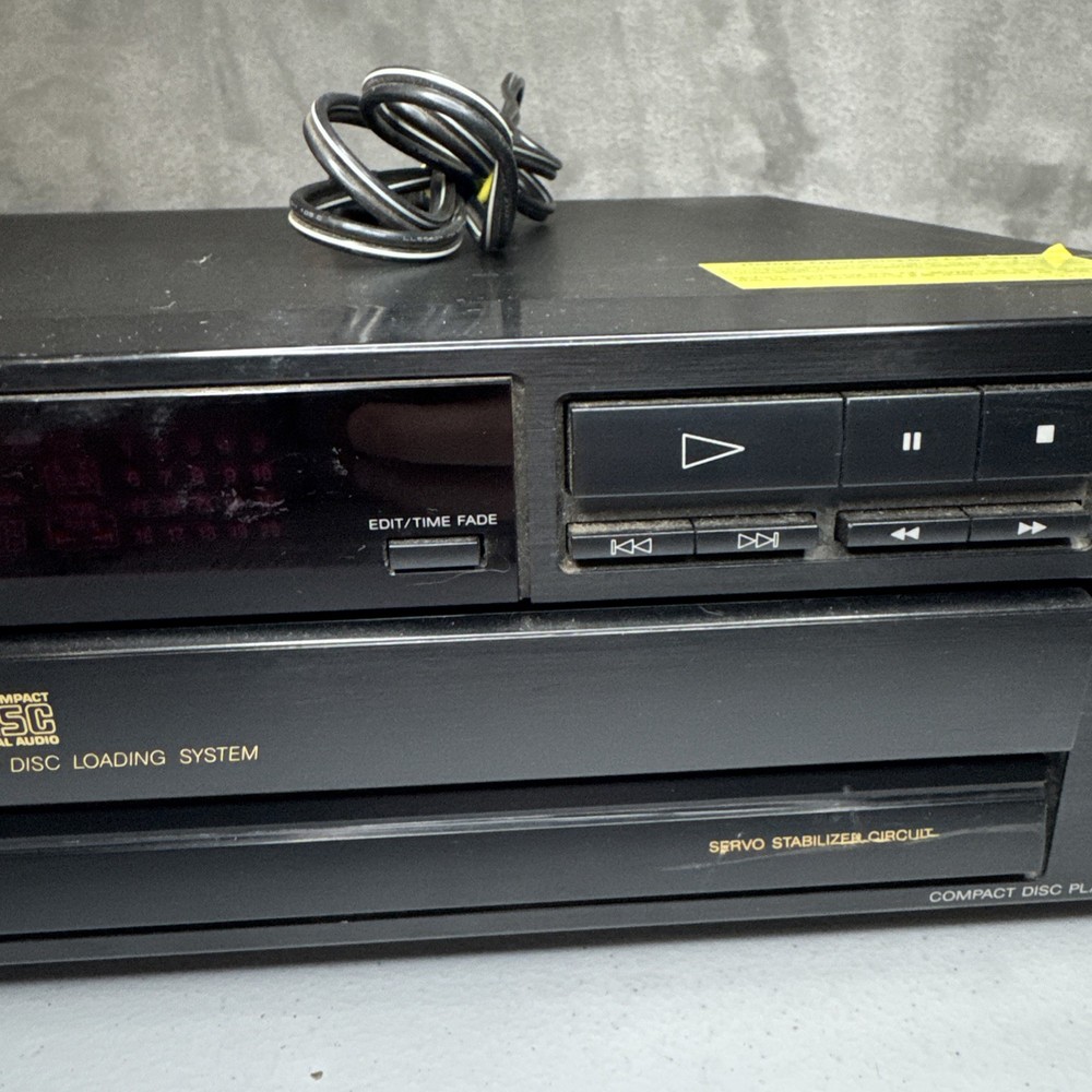 Sony CDP-C211 5-Disc Carousel CD Compact Disc Changer Player - Tray Doesn’t Open