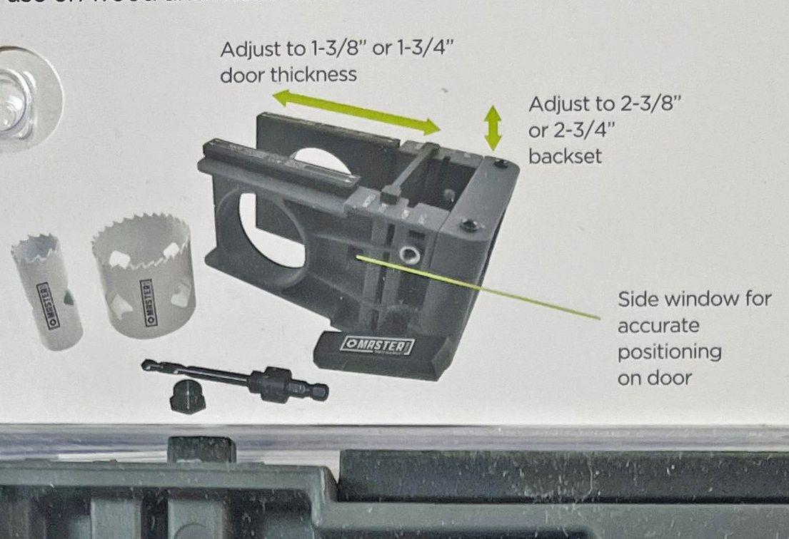 Master Mechanic DOOR LOCK INSTALLATION KIT Bi-Metal Hole Saws