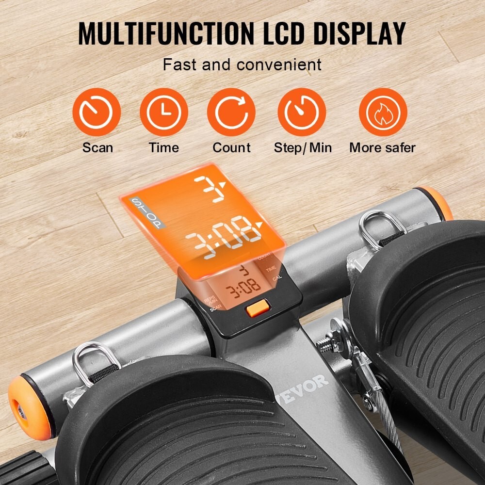 Mini Stepper with Resistance Bands