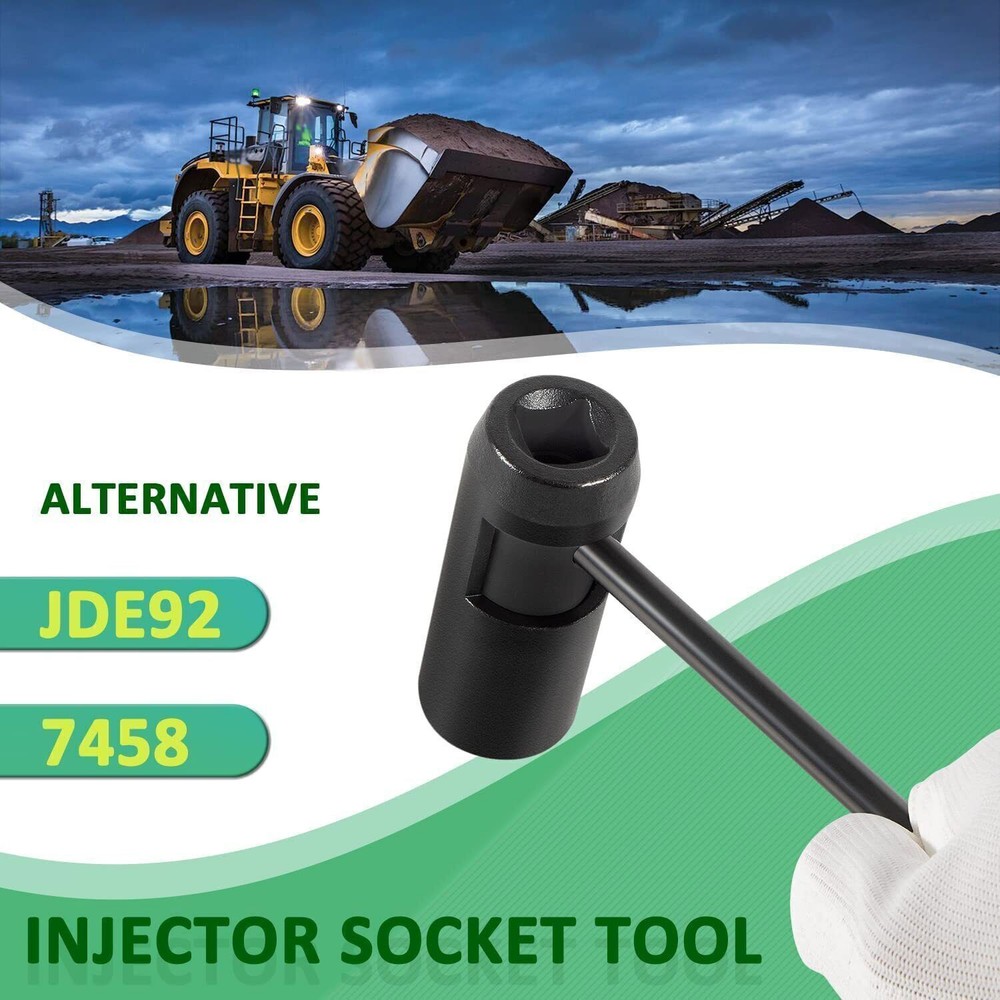 JDE92 21mm Injector Socket Tool 7458 Injector Nozzle Socket Fits For John Deere