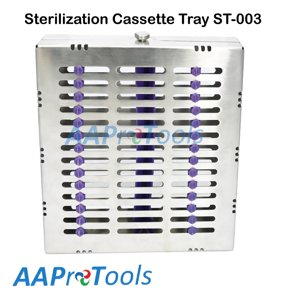 2 Sterilization Cassette for Dental Elevators Extracting Forceps Big Par ST-003