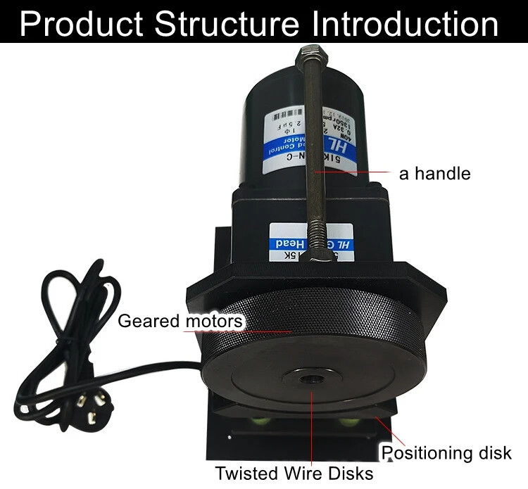 Electric Semi-stripped Twisting Machine Power Cord Roller Type Twisting Machine