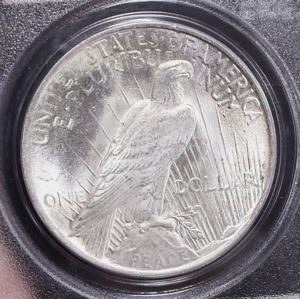 :1923-P SILVER PEACE DOLLAR FLASHY BLAST WHITE PCGS GEM BU MS65 HIGHEST GRADES