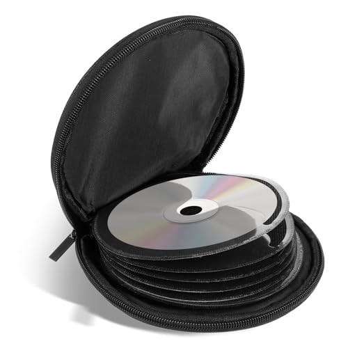 Black 20 Capacity CD/DVD Case Holder Portable CD Storage Organizer, Small