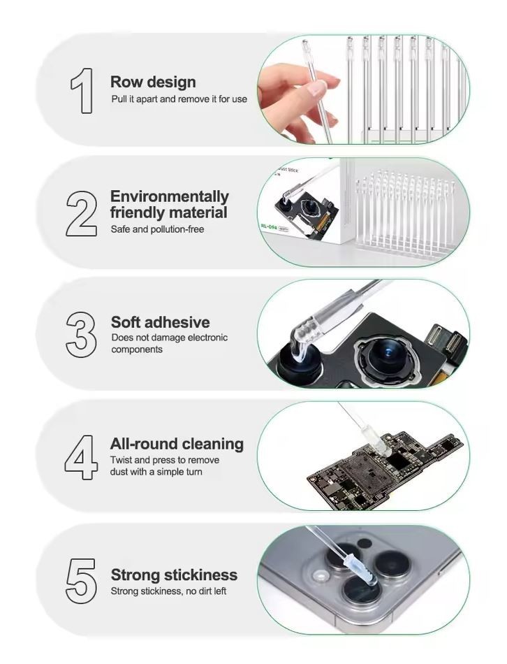 Full Frame Sensor Cleaning Kit 24pcs Sticky Stick Dust removal APS-C Full Frame