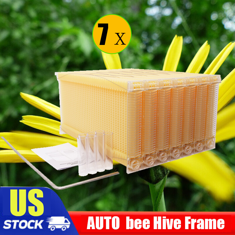 7 x Auto Beehive Beekeeping Frames Beehive Frame BPA free Plastic Beehive Frames