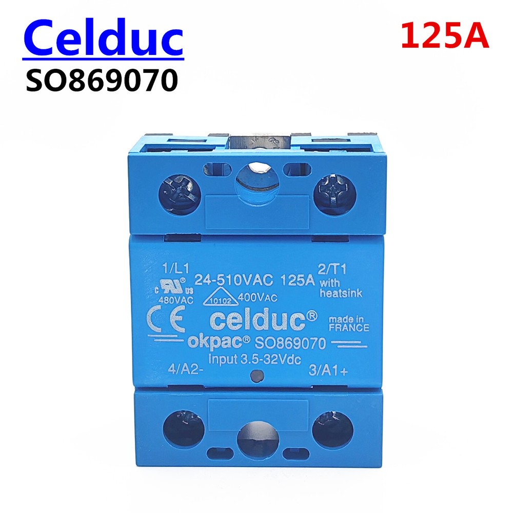 1PC New for Celduc Okpac Solid State Relay SO869070 125A 24-510VAC
