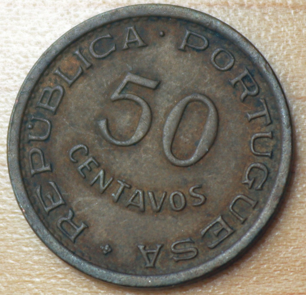 1957 Mozambique 50 Centavos