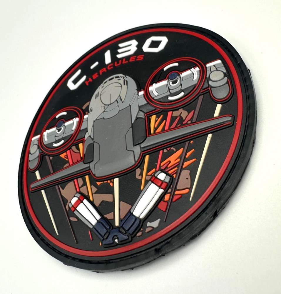 C-130 HERCULES - CLOSE UP -HIGH QUALITY PVC PATCH
