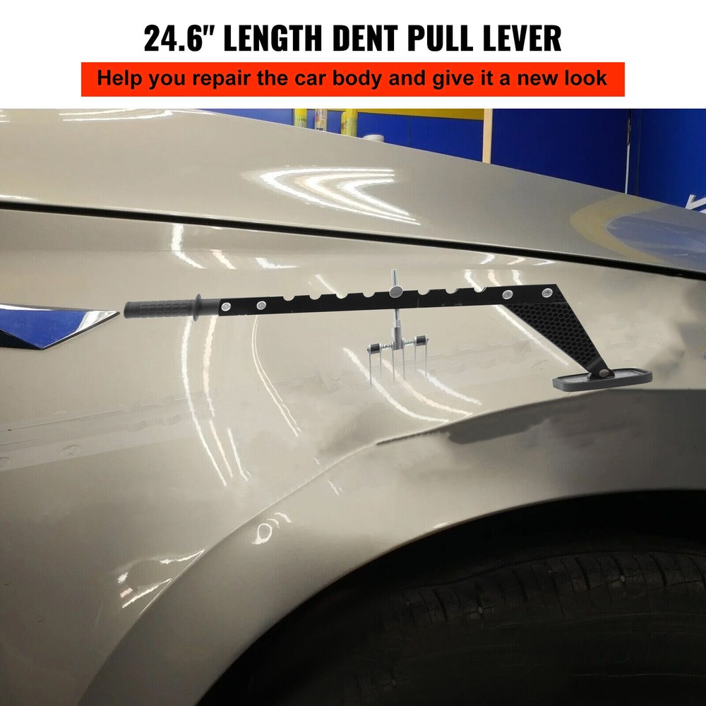 Car Dent Bar Puller Pull Lever Pulling Kit Removal Hammer Repair Auto Body Tools