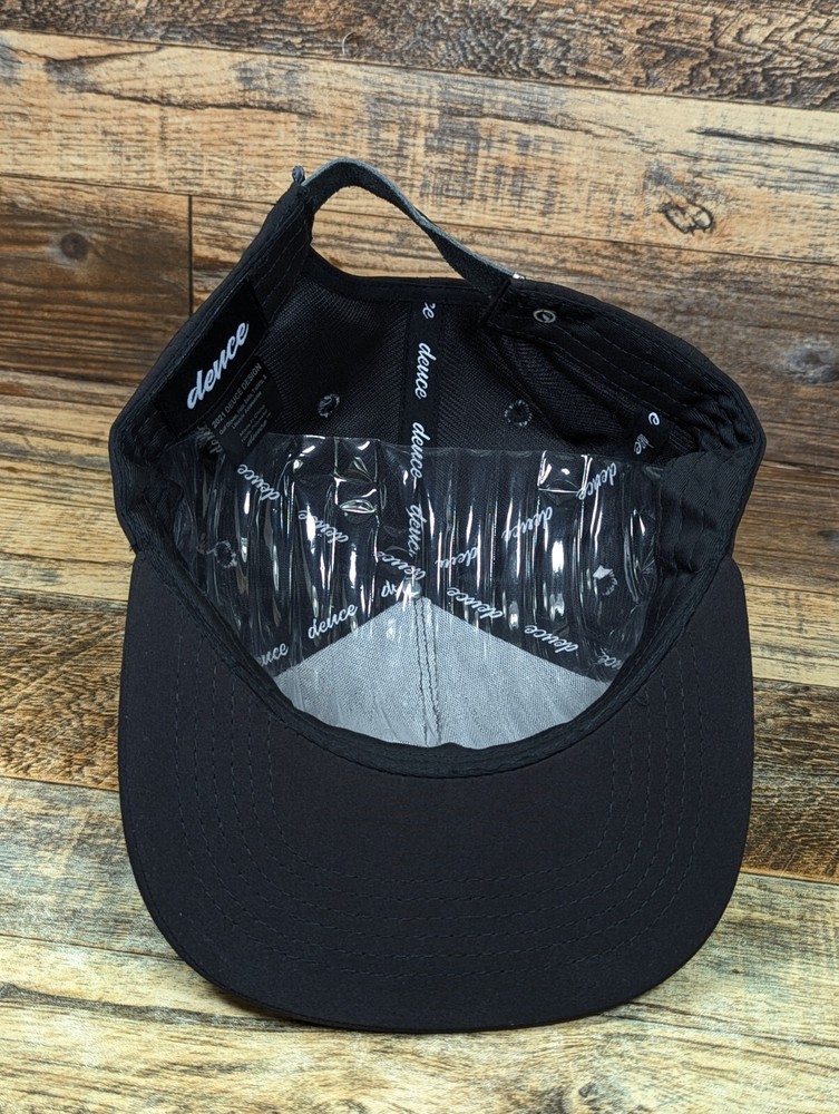 Deuce Hackerish Golf Black Strapback Hat Cap