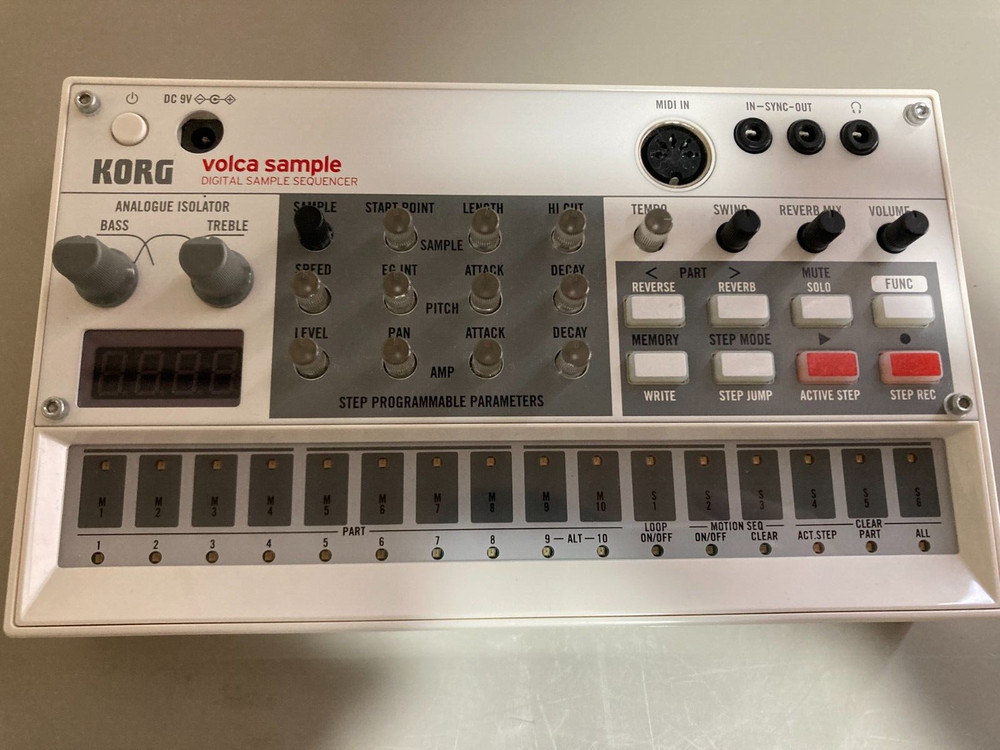 Korg Volca Sample Digital Sample Sequencer Tested Working
