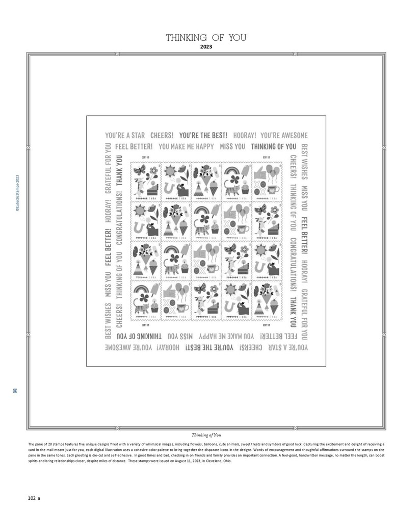 2023 U.S. Commemorative Singles COMPLETE Supplement (White Ace Alternative)