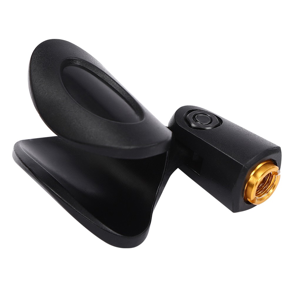 2pcs Universal Microphone Clips Black Microphone Mic Clip Holders