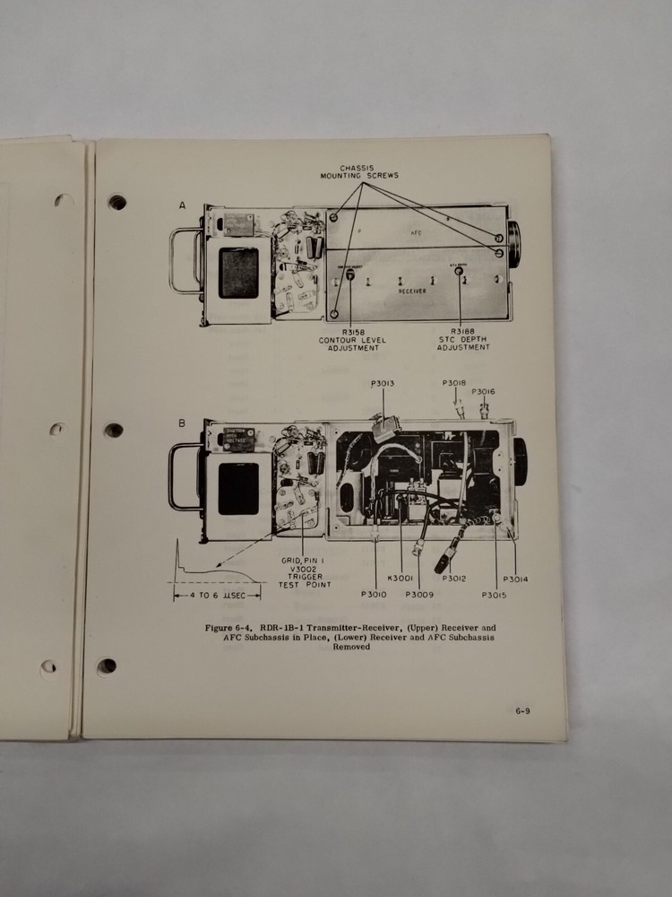 Bendix Airborne Radar System Type RDR-1B-1 Transmitter Receiver Instruction Book