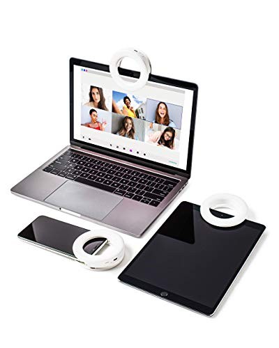 Selfie One - Rechargeable Ring Light Clip-on for iPhone, Android, Tablet