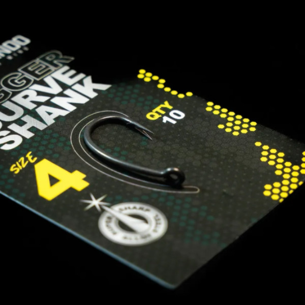 Commando Dagger Curve Shank Barbed Hooks – Super Sharp Carp Rig Hooks