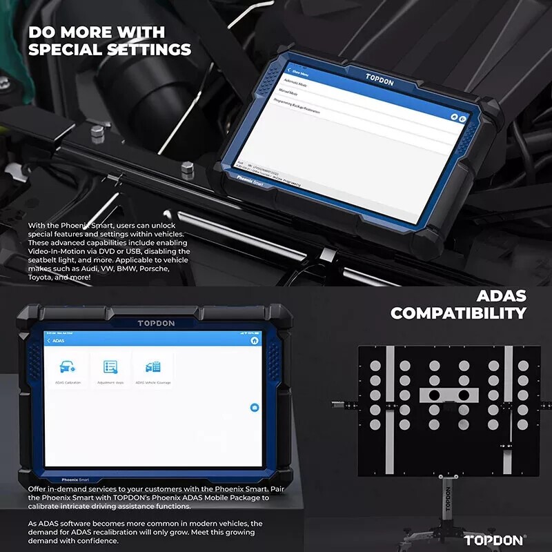 2025 New TOPDON Phoenix Smart ULTRA Diagnostic Scanner Tool ECU Programming ADAS