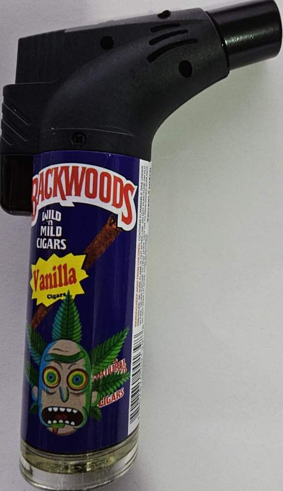 BackWoods Torch Refillable Windproof Jet Lighter Color Vanilla Size 4 ins
