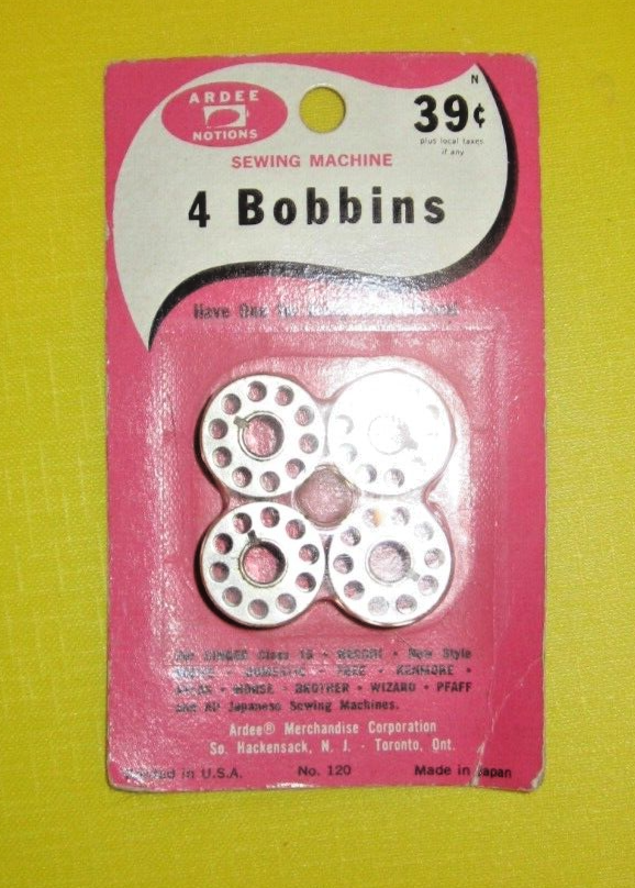 Vintage Ardee Sewing Machine Bobbins 10 hole